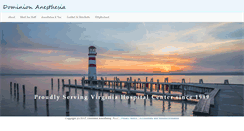 Desktop Screenshot of dominionanesthesia.com